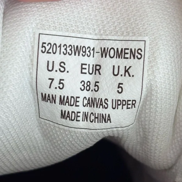 LEVI'S Emma Winter White Low Profile Platform Sneaker--7.5 - Picture 11 of 13